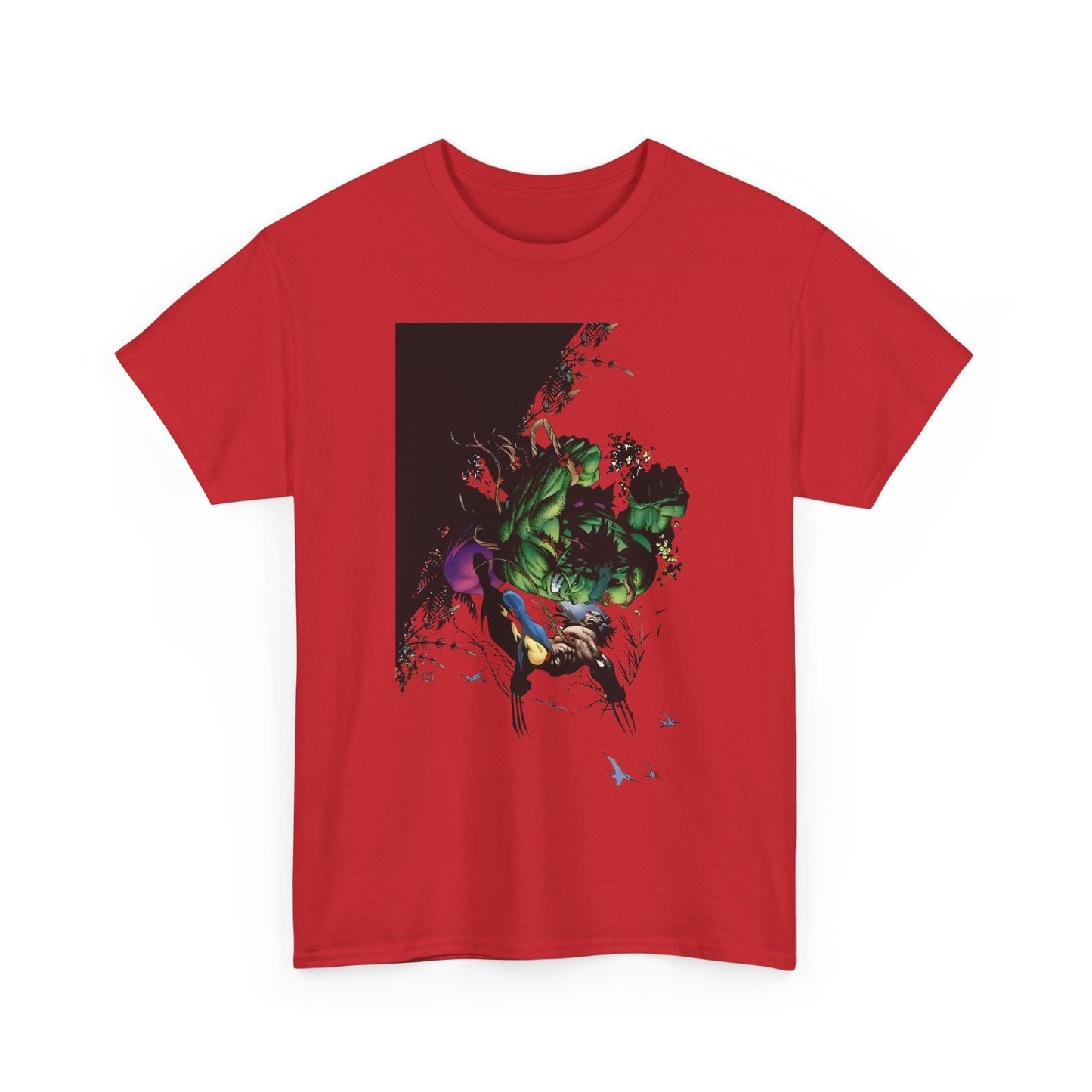 Wolverine Vs Hulk T-Shirt - Adam Kubert Art - Marvel Comics - Logan, X-Men, Bruce Banner - Great Fight Image