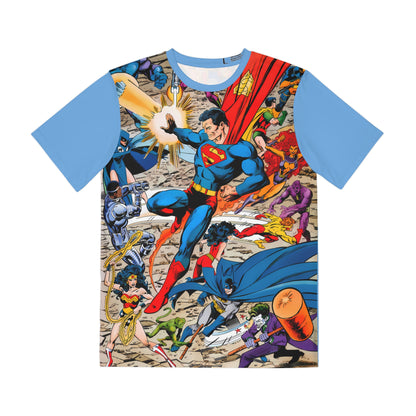 DC Vs Marvel Polyester Tee (All-Over Print) - John Byrne Art - DC Comics/Marvel Comics