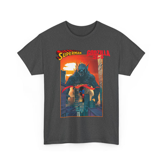 Superman Vs Godzilla T-Shirt - DC Comics - Man of Steel Vs the King of the Monsters
