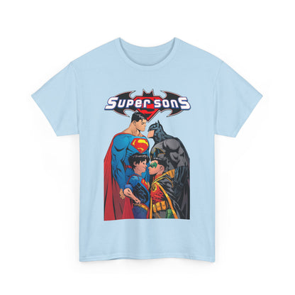 Super Sons T-Shirt - Jorge Jimenez Art - Superman, Batman, Jon Kent, Damian Wayne - DC Comics - Sons of Superman & Batman
