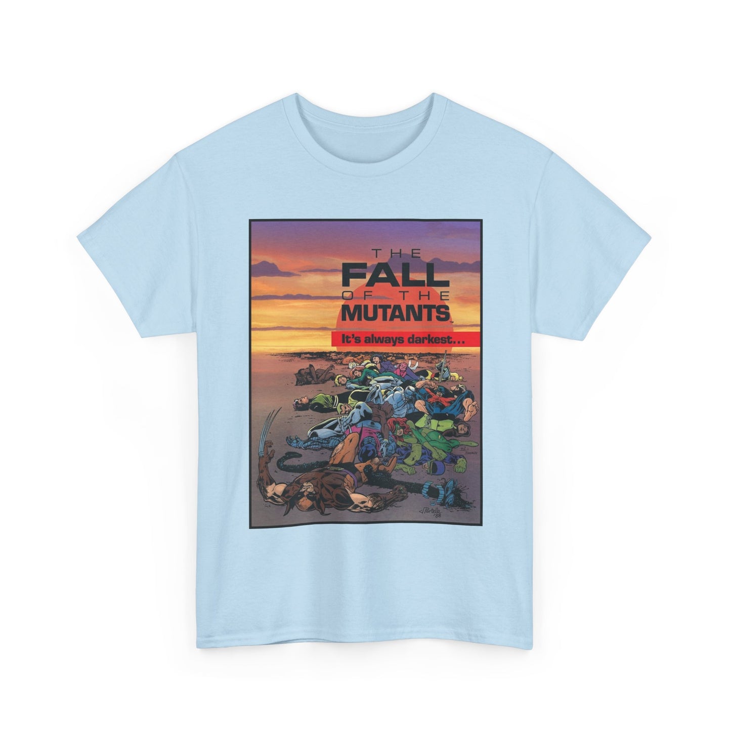 X-Men T-Shirt - Alan Davis Art - Fall of the Mutants Ad - Marvel Comics