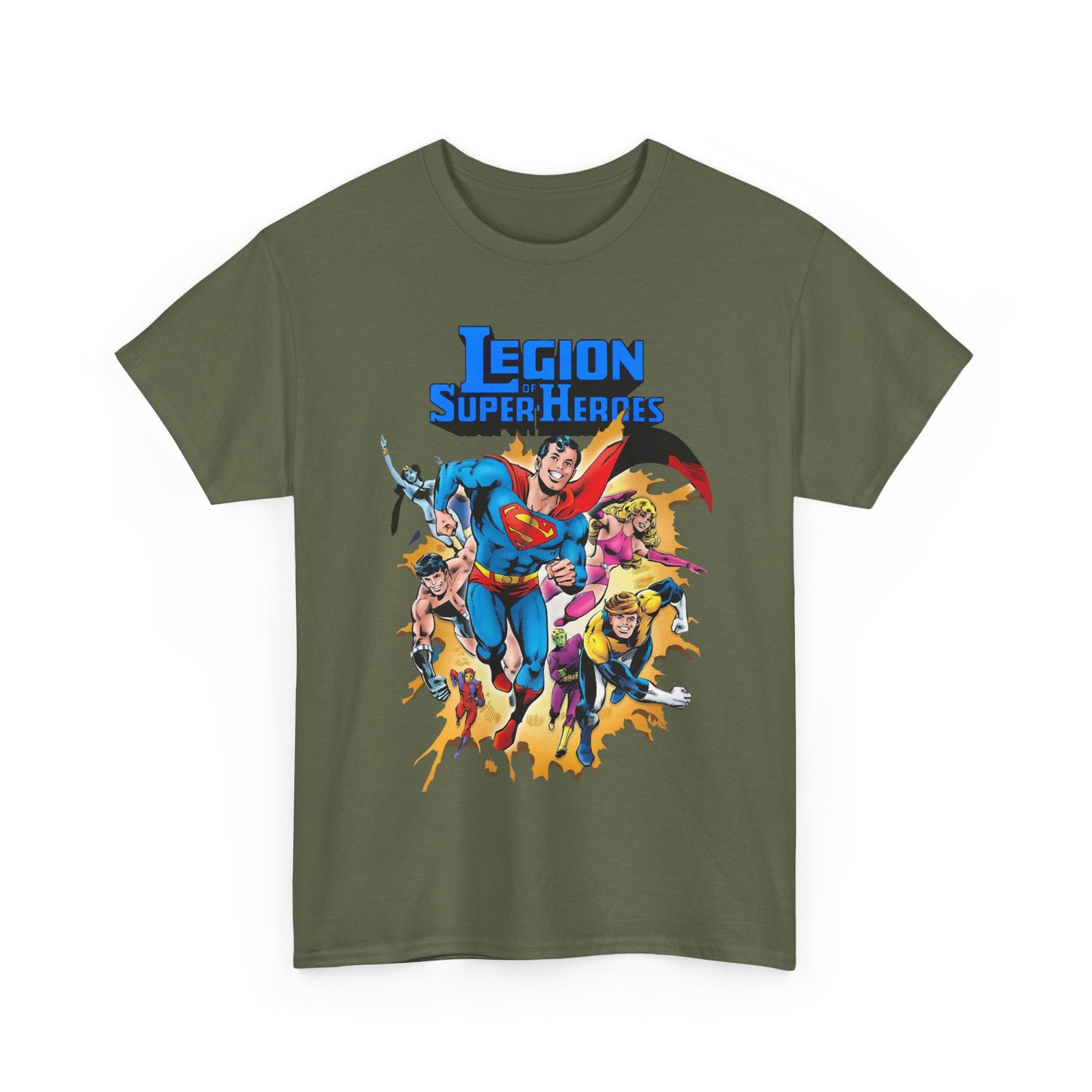 Superboy & Legion of Super-Heroes T-Shirt - Joe Staton Art - DC Comics
