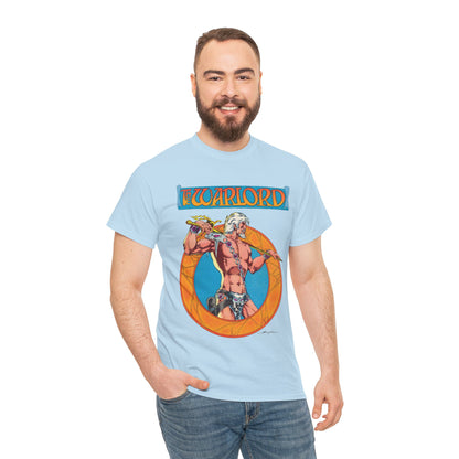 Warlord T-Shirt - Mike Grell Art - Skartaris - Travis Morgan - DC Comics 1970s Sword & Sorcery Series