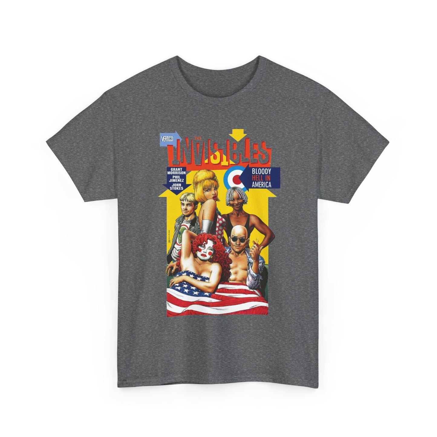 Invisibles: Bloody Hell in America T-Shirt - Brian Bolland Art - DC/Vertigo Comics