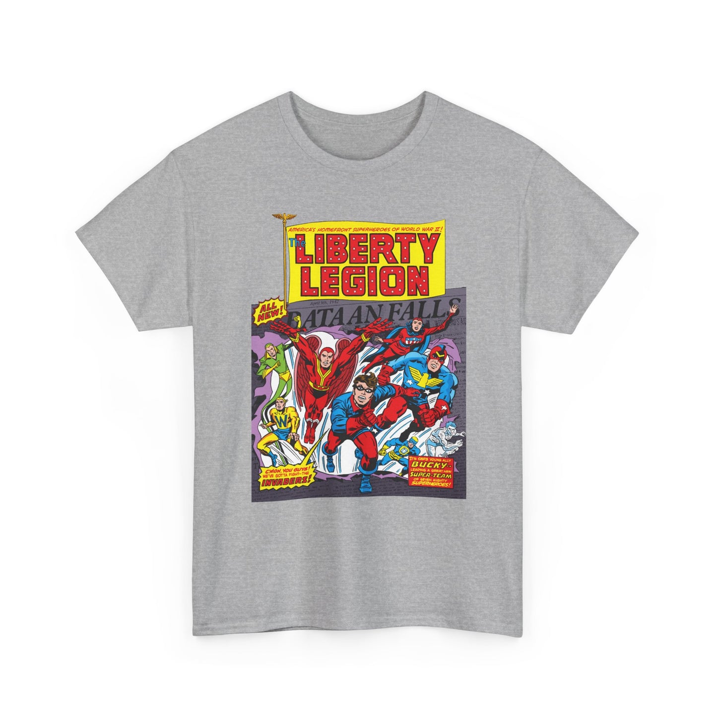 Liberty Legion T-Shirt - Marvel Premiere #29 - Bucky, Miss America, Whizzer, Patriot, Red Raven - Marvel Comics