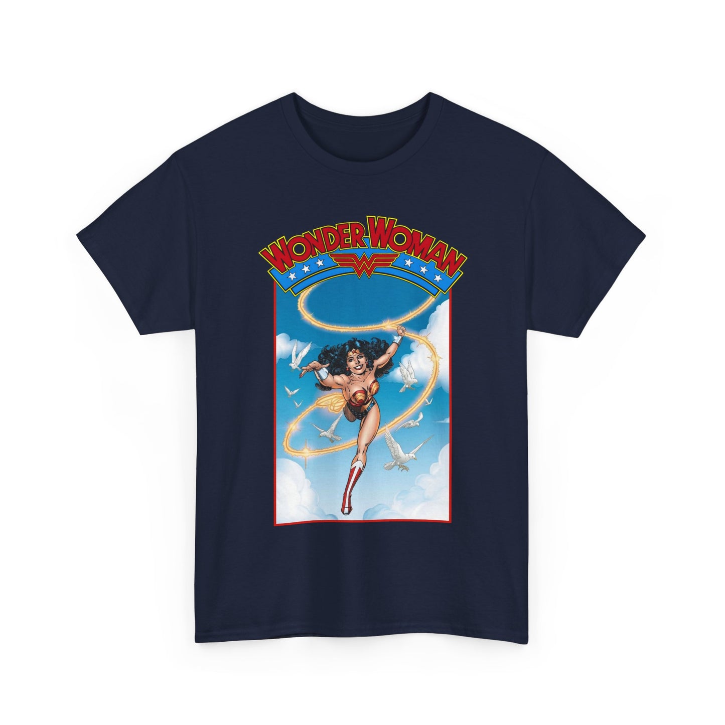 Wonder Woman T-Shirt - George Perez Art - Post-Crisis 1980s Retro Graphic - Themyscira - DC Comics