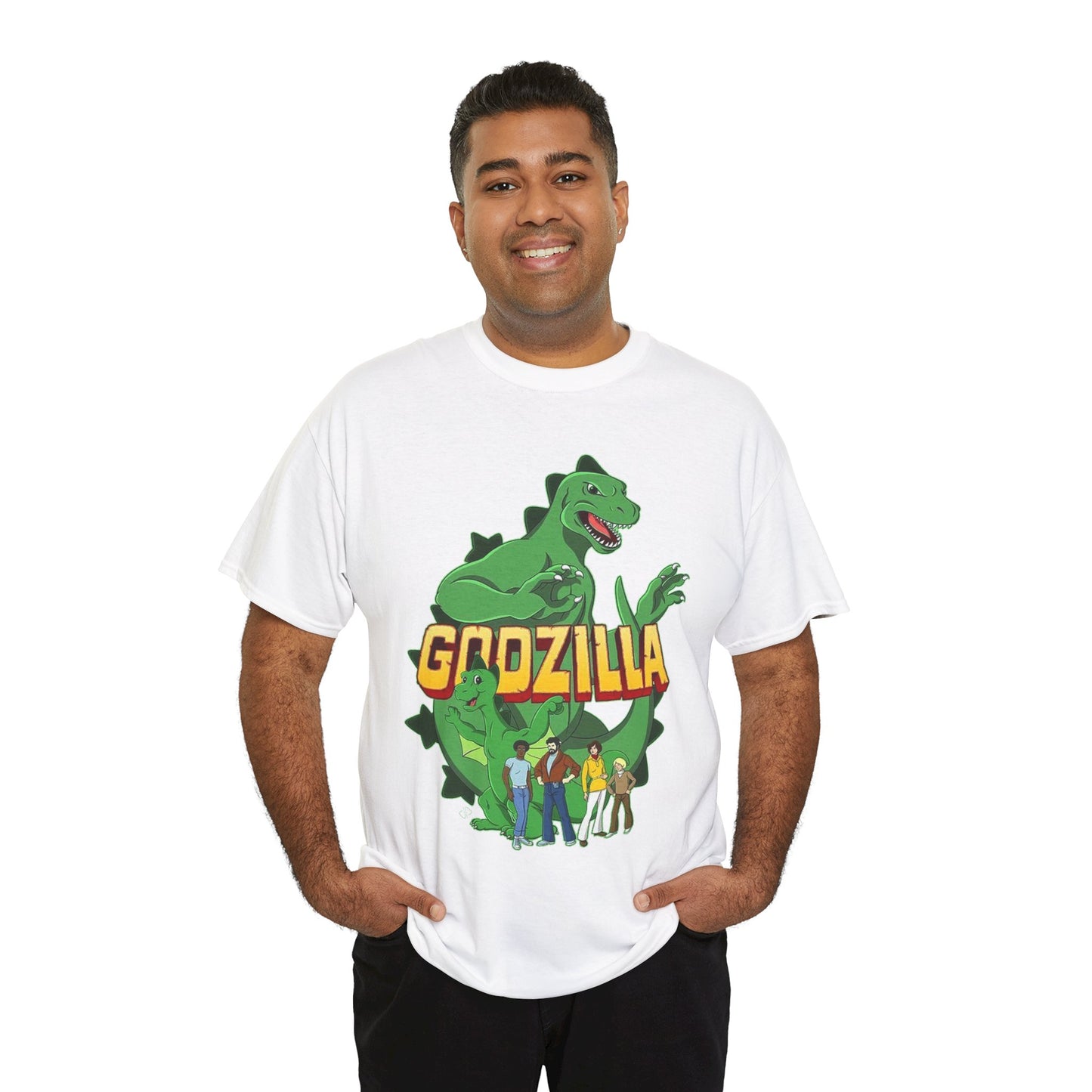 Godzilla T-Shirt - Popular 1970s Hanna-Barbera Cartoon - Godzooky - Retro 70s Animation - Toho - King of the Monsters