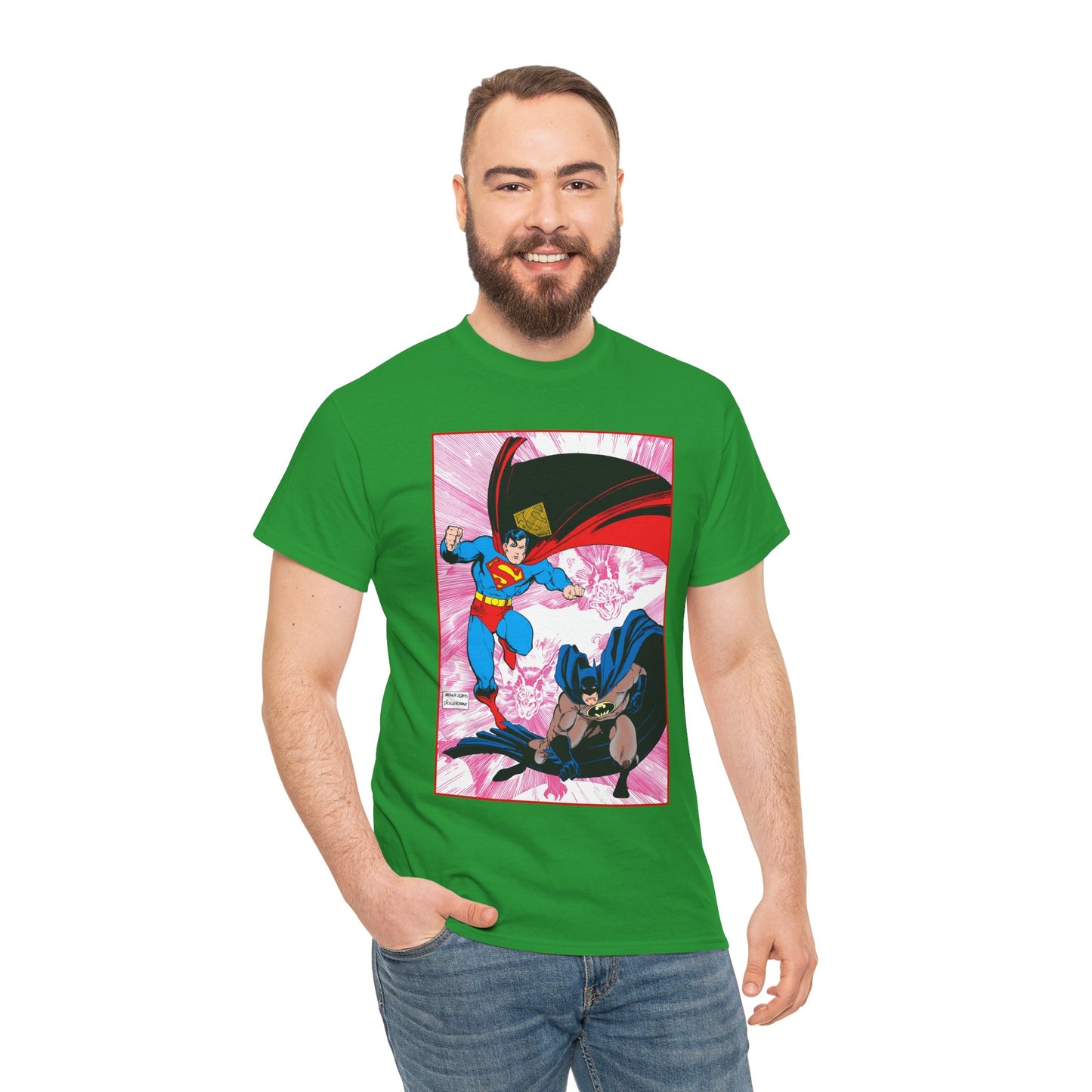 Batman Vs Superman T-Shirt - Arthur Adams Art - Action Comics Annual #1 Cover - DC Comics