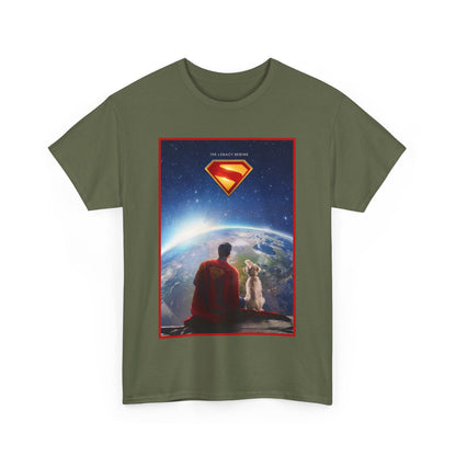 Superman Legacy T-Shirt - 2025 James Gunn Movie Scene - Clark & Krypto On the Moon - David Corenswet - DC Comics - Man of Steel