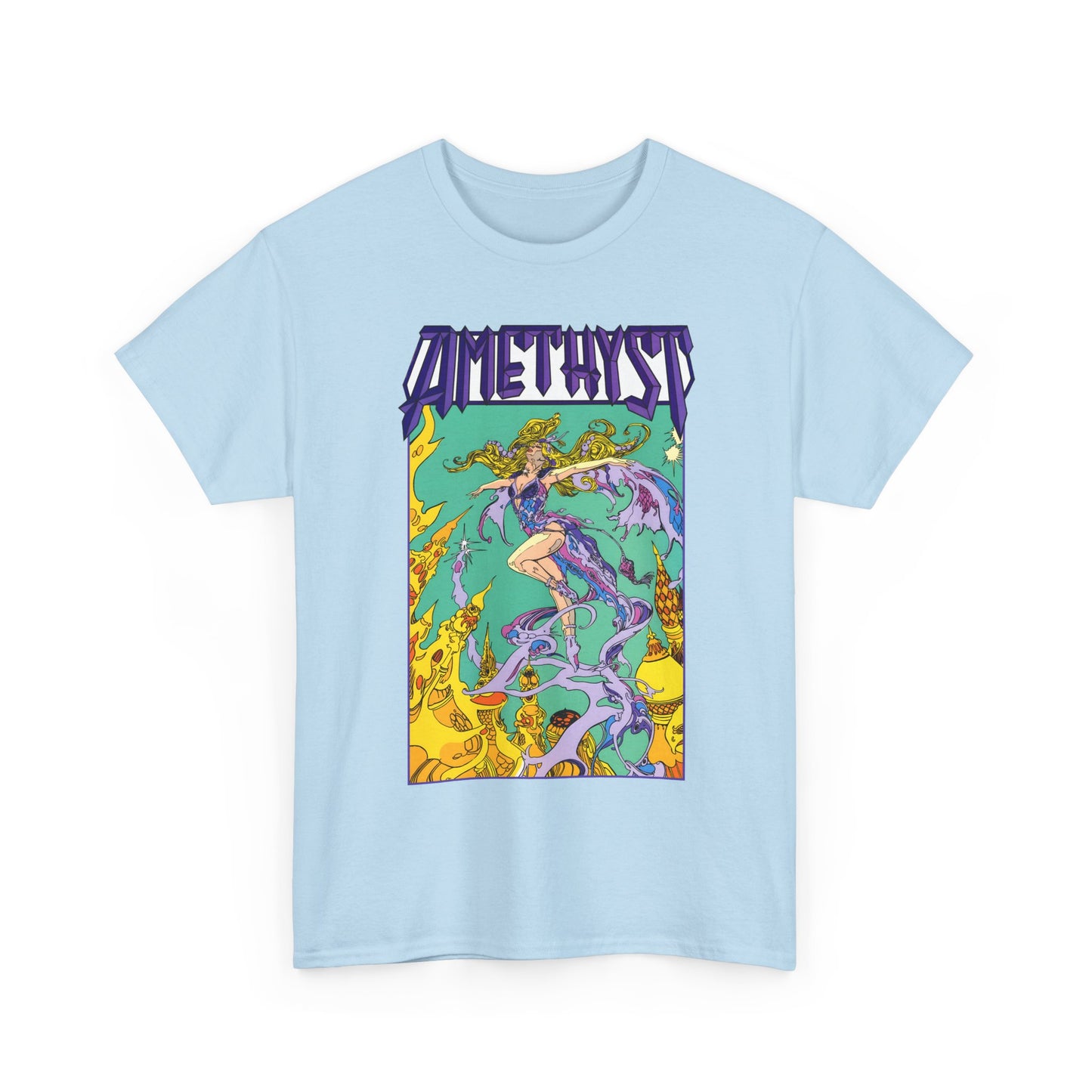 Amethyst T-Shirt - Esteban Maroto Art - Princess of Gemworld - 1980s Series - DC Comics