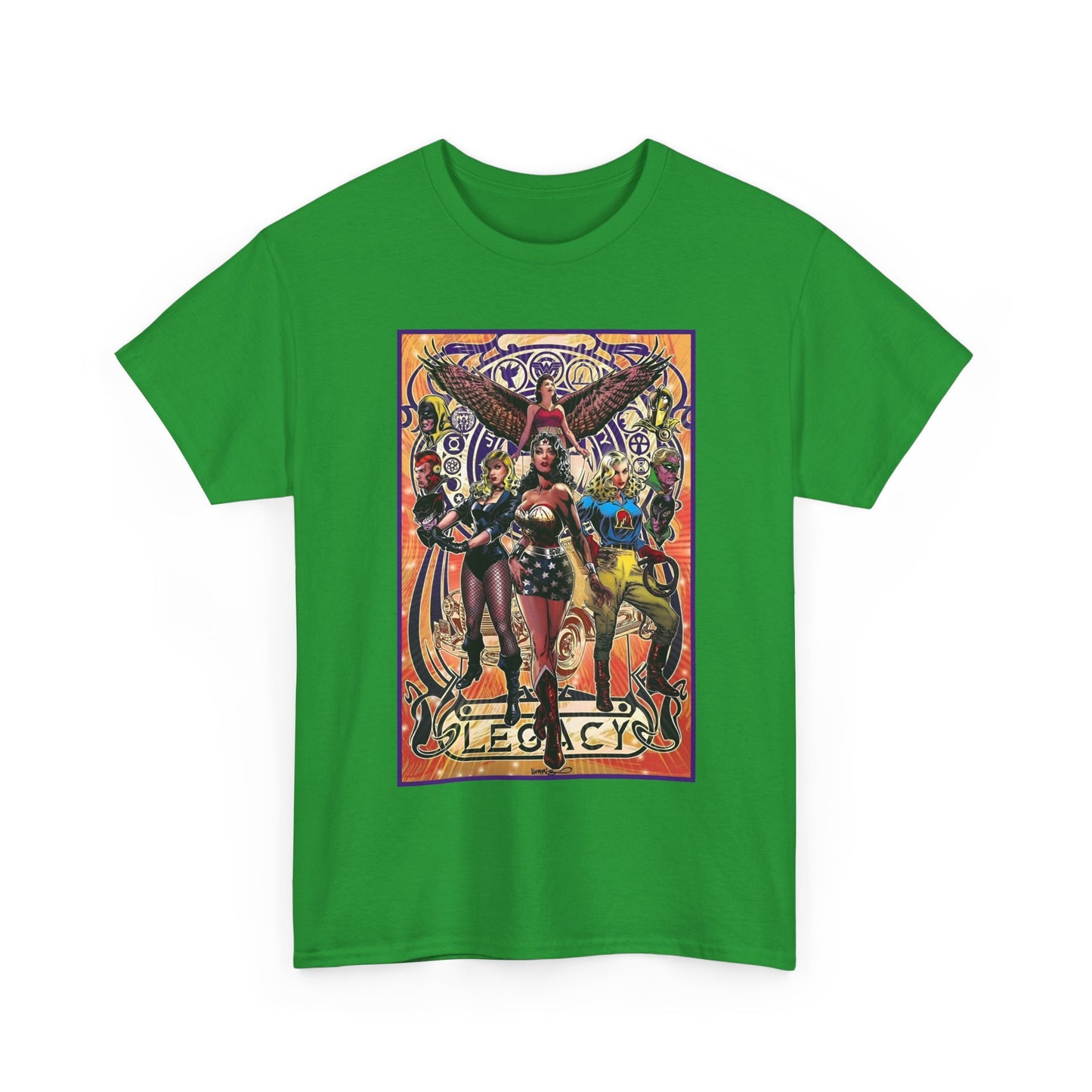 Justice Society T-Shirt - Tony Harris Art - Wonder Woman, Liberty Belle, Black Canary, Hawkgirl - JSA - DC Comics