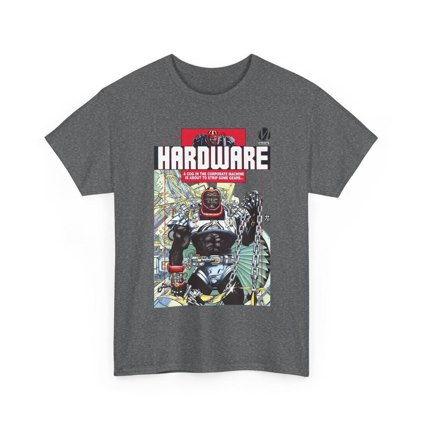 Hardware T-Shirt - Denys Cowan Art - Curtis Metcalf Vs Edwin Alva - Milestone Media - DC Comics