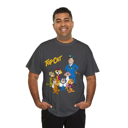 Top Cat & His Gang T-Shirt - Popular Hanna-Barbera 1960s TV Cartoon - Brain, Spook, Benny the Ball