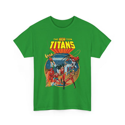 New Teen Titans T-Shirt - George Perez Art - Wonder Girl, Flash, Robin, Speedy, Aqualad, Hawk - DC Comics