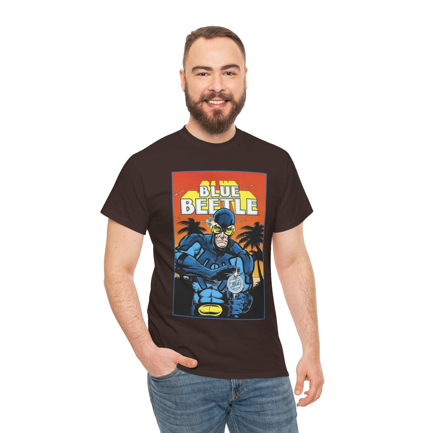 Blue Beetle T-Shirt - Ted Kord - 1980s DC Series - DC Comics