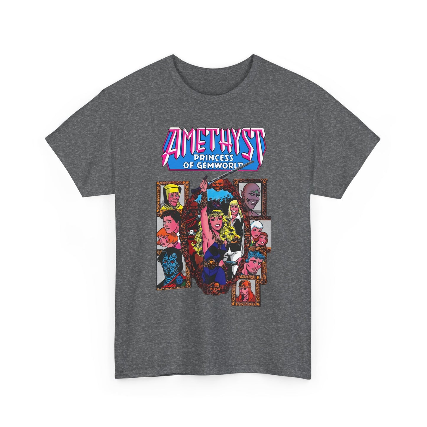 Amethyst Princess of Gemworld T-Shirt - Ernie Colon Art - Sardonyx, Dark Opal, Granch, Citrina - DC Comics