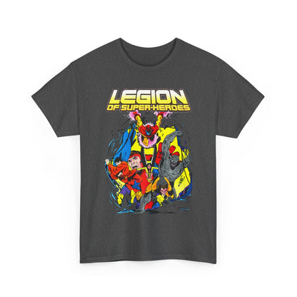 Legion of Super-Heroes T-Shirt - Mon-El, Colossal Kid, Wildfire, Dawnstar, Blok, Timber Wolf - LOSH - DC Comics