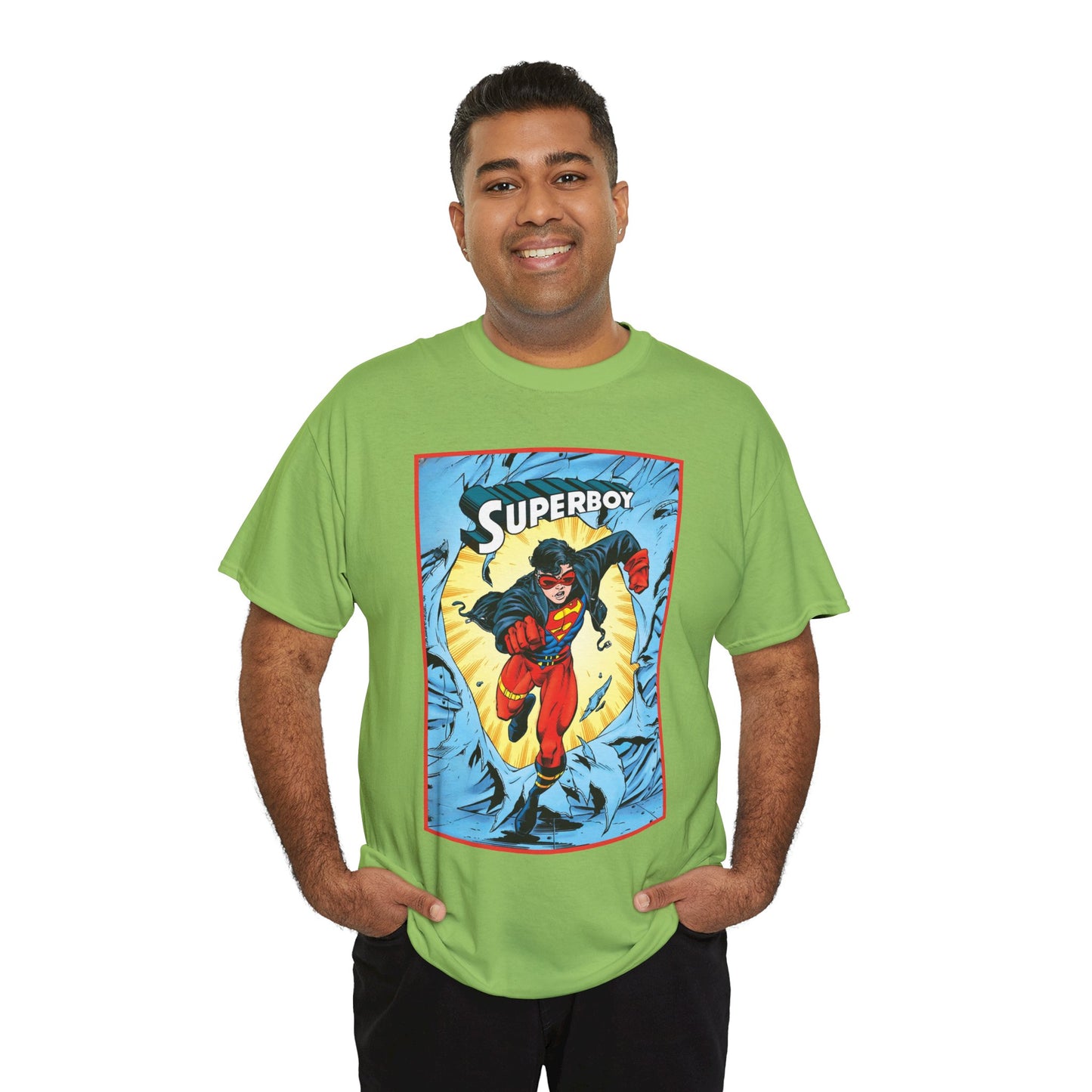 Superboy T-Shirt - Tom Grummett Art - Reign of the Supermen Storyline from the 1990s - Kon-El, Connor Kent - Superman Family - DC Comics