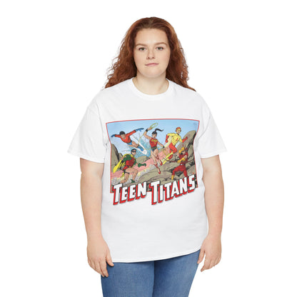 Teen Titans T-Shirt - Tom Grummett Art - Robin, Wonder Girl, Kid Flash, Speedy, Aqualad - DC Comics