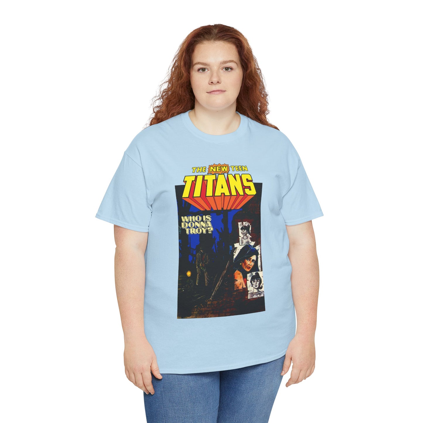 New Teen Titans T-Shirt - Classic George Perez Art - Who is Donna Troy? - Iconic Story and Cover - Robin/Dick Grayson - Popular DC Comics 1980s Series