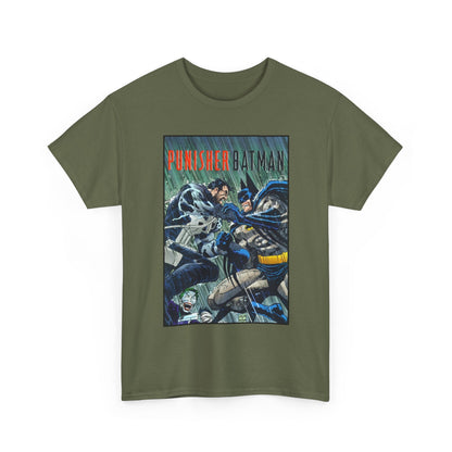 Punisher/Batman T-Shirt - John Romita Jr Art - Deadly Knights, Joker - DC Comics/Marvel Comics