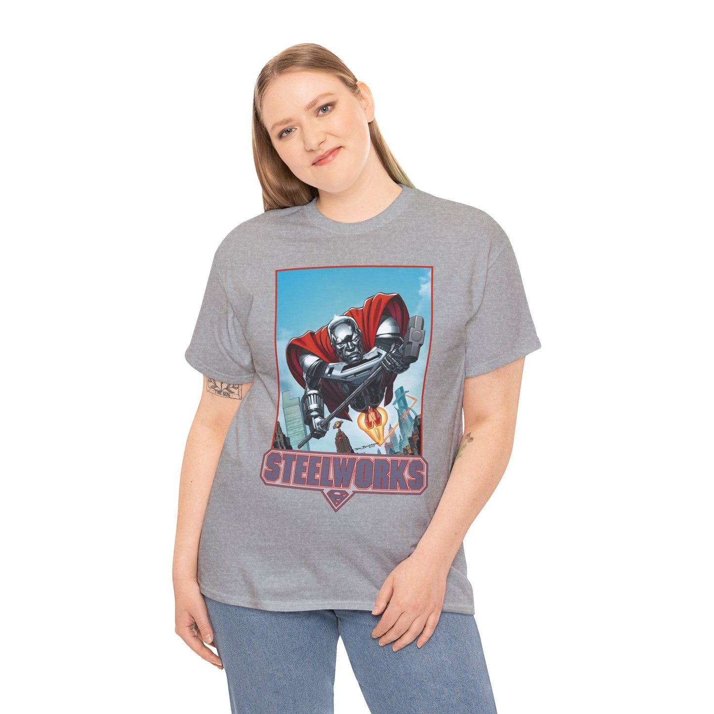 Steelworks T-Shirt - Jon Bogdanove Art - John Henry Irons - Superman Family - DC Comics