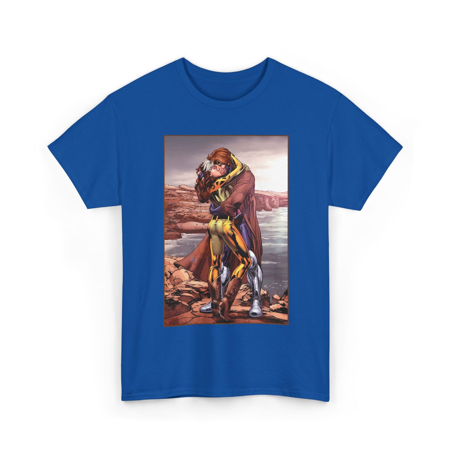 Gambit & Rogue T-Shirt - Scot Eaton Art - "Romy" - Popular X-Men Members - Marvel Comics
