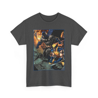 Batman & Wolverine T-Shirt - Jim Lee Art - DC Comics, Marvel Comics