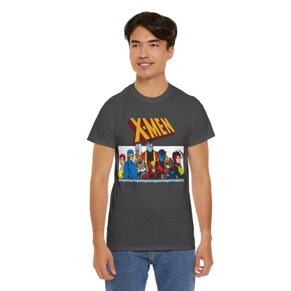 X-Men T-Shirt - Arthur Adams Art - Cyclops, Nightcrawler, Storm, Wolverine, Shadowcat, Phoenix (Rachel Summers), Colossus, Rogue - Marvel Comics