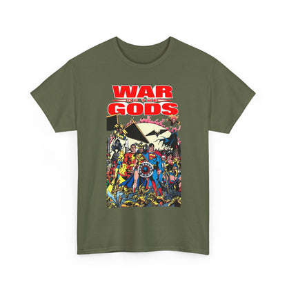 War of the Gods T-Shirt - George Perez Art - Wonder Woman Story - Superman, Captain Marvel, Hawkman, Firestorm, Dr Fate, Troia, Lobo, Batman - DC Comics