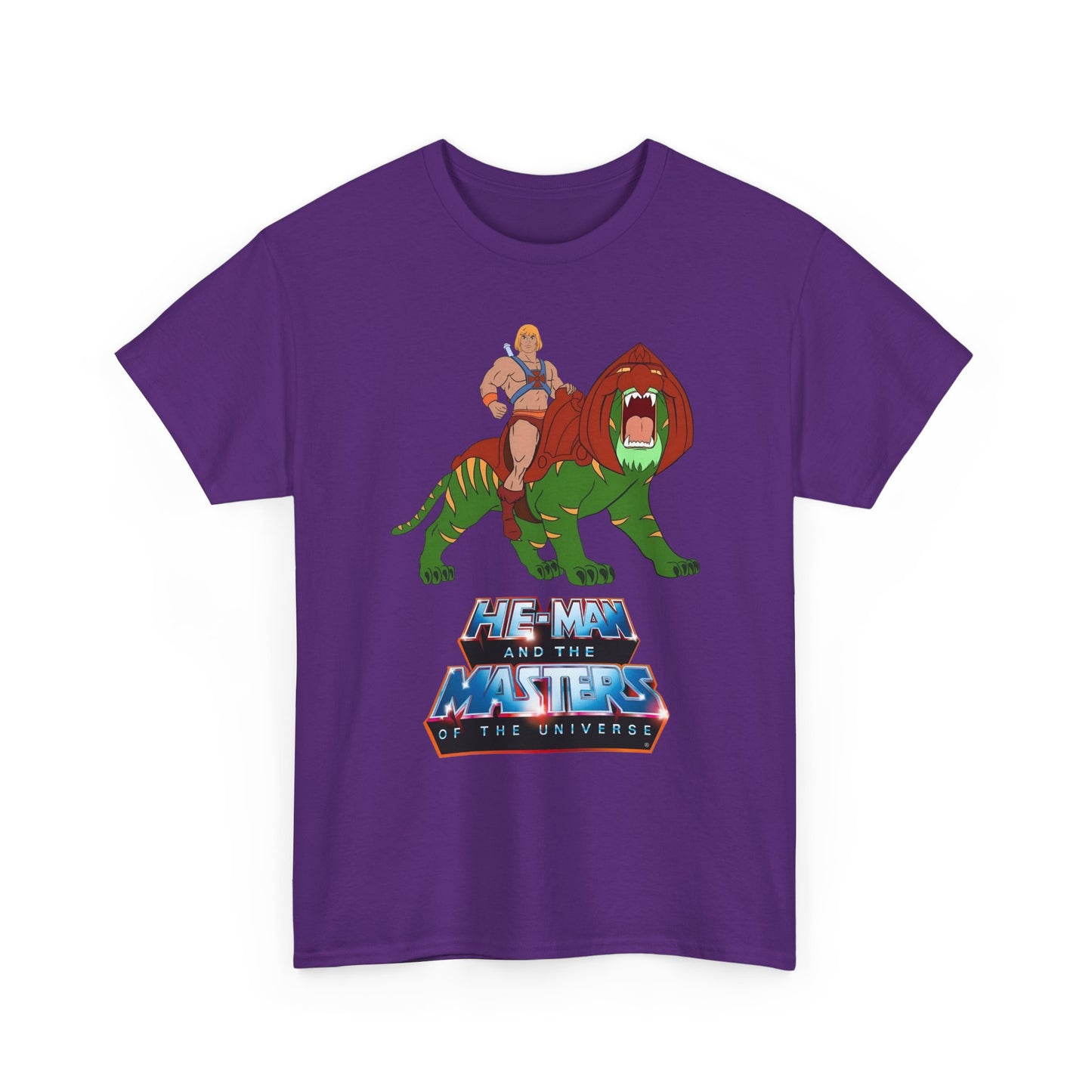 He-Man & Battle Cat T-Shirt - Filmation Art - Masters of the Universe, MOTU - Exciting New 2026 Movie - Nicholas Galitzine
