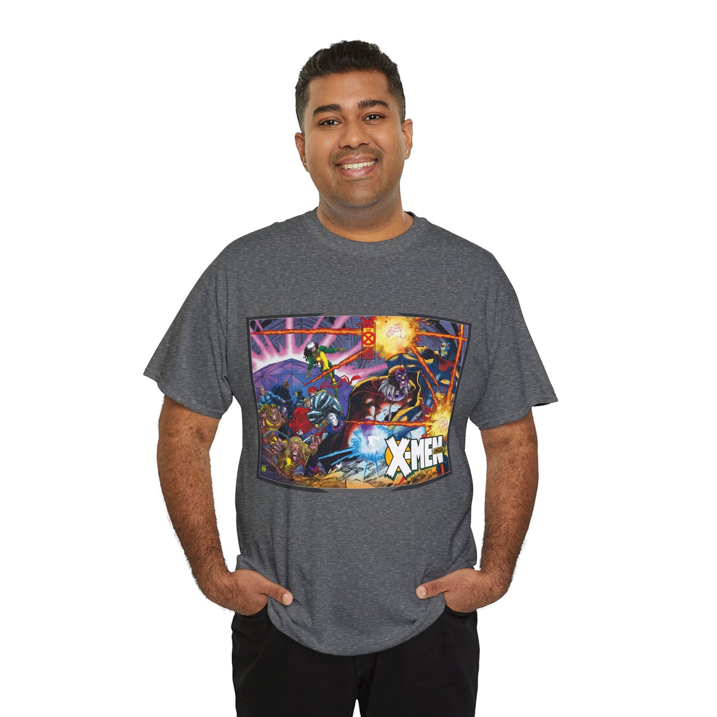 X-Men: Age of Apocalypse T-Shirt - John Romita Jr Art - Magneto, Rogue, Colossus, Quicksilver, Sabretooth, Quicksilver - Omega - Marvel Comics