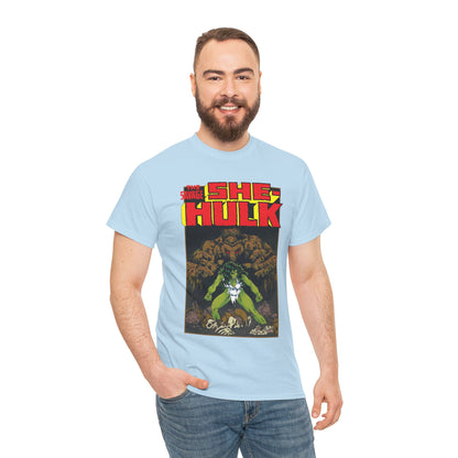 Savage She-Hulk & Man-Thing T-Shirt - Michael Golden Art - Marvel Comics