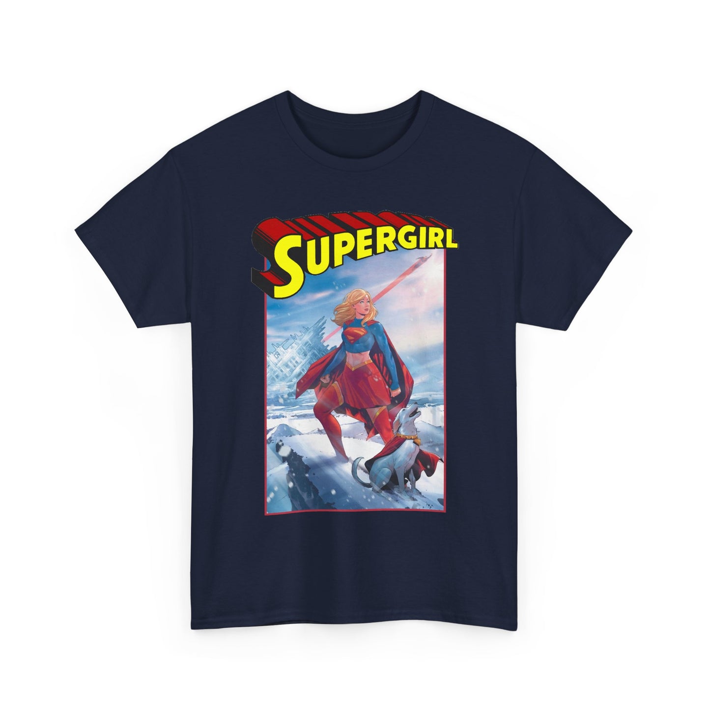 Supergirl & Krypto T-Shirt - Lucas Meyer Art - New 2026 Movie with Milly Alcock - DC Comics