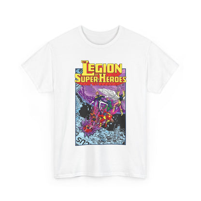 Legion of Super-Heroes T-Shirt - Pat Broderick Art - Timber Wolf, Lightning Lad, Wildfire, Dawnstar, Element Lad - LOSH - DC Comics
