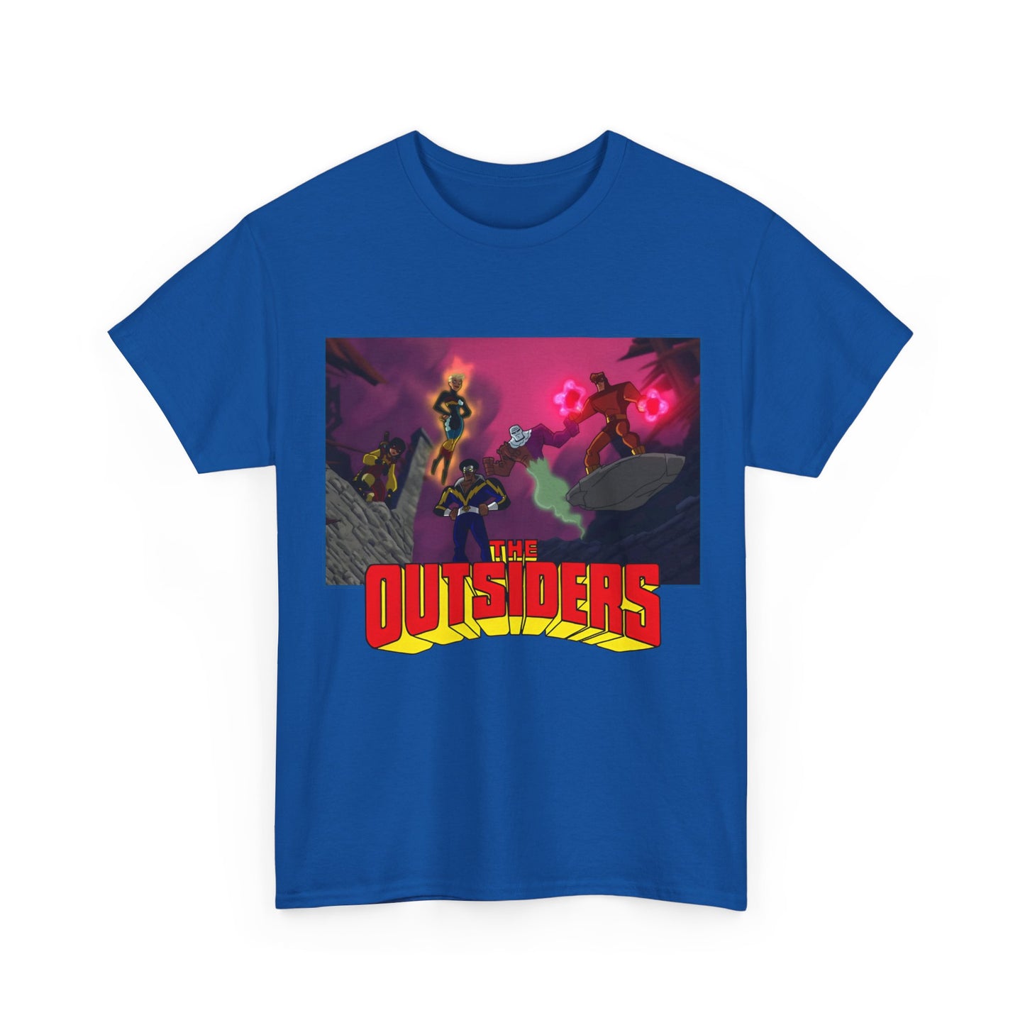 Outsiders T-Shirt - Batman: Brave & Bold Series - Halo, Geo-Force, Black Lightning, Katana, Metamorpho - DC Comics