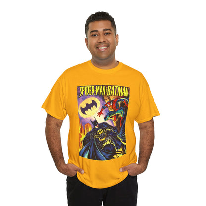 Batman/Spider-Man Shirt - Mark Bagley Art - DC Comics/Marvel Comics Cross-Over From the 1990s