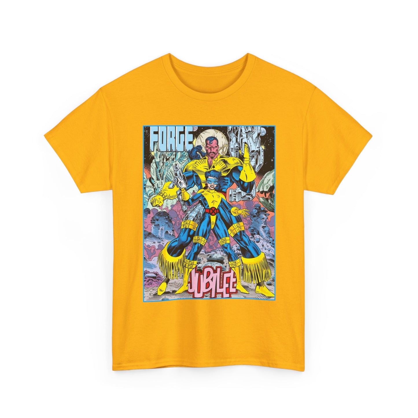 Forge & Jubille T-Shirt - Liam Sharp Art - X-Men Mutants - Marvel Comics