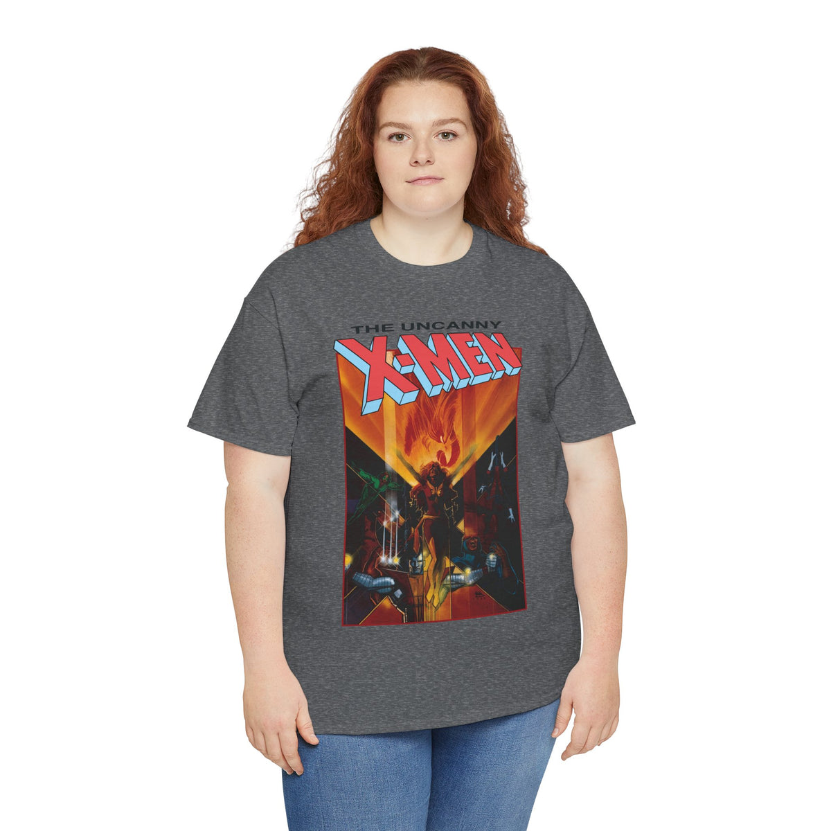 Uncanny X-Men T-Shirt - Bill Sienkiewicz Art - Phoenix, Cyclops, Colossus, Wolverine - Marvel Comics