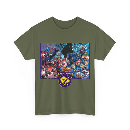 Amalgam T-Shirt - DC Vs Marvel Comics - 1990s - Jim Lee Art - Dark Claw, Amazon, Super Soldier, Spiderboy, Speed Demon