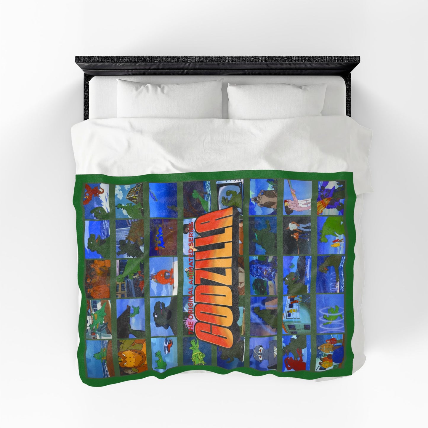 Godzilla the Animated Series Blanket - Hanna-Barbera 1970s Cartoon Art - With Godzooky - Soft & Comfy