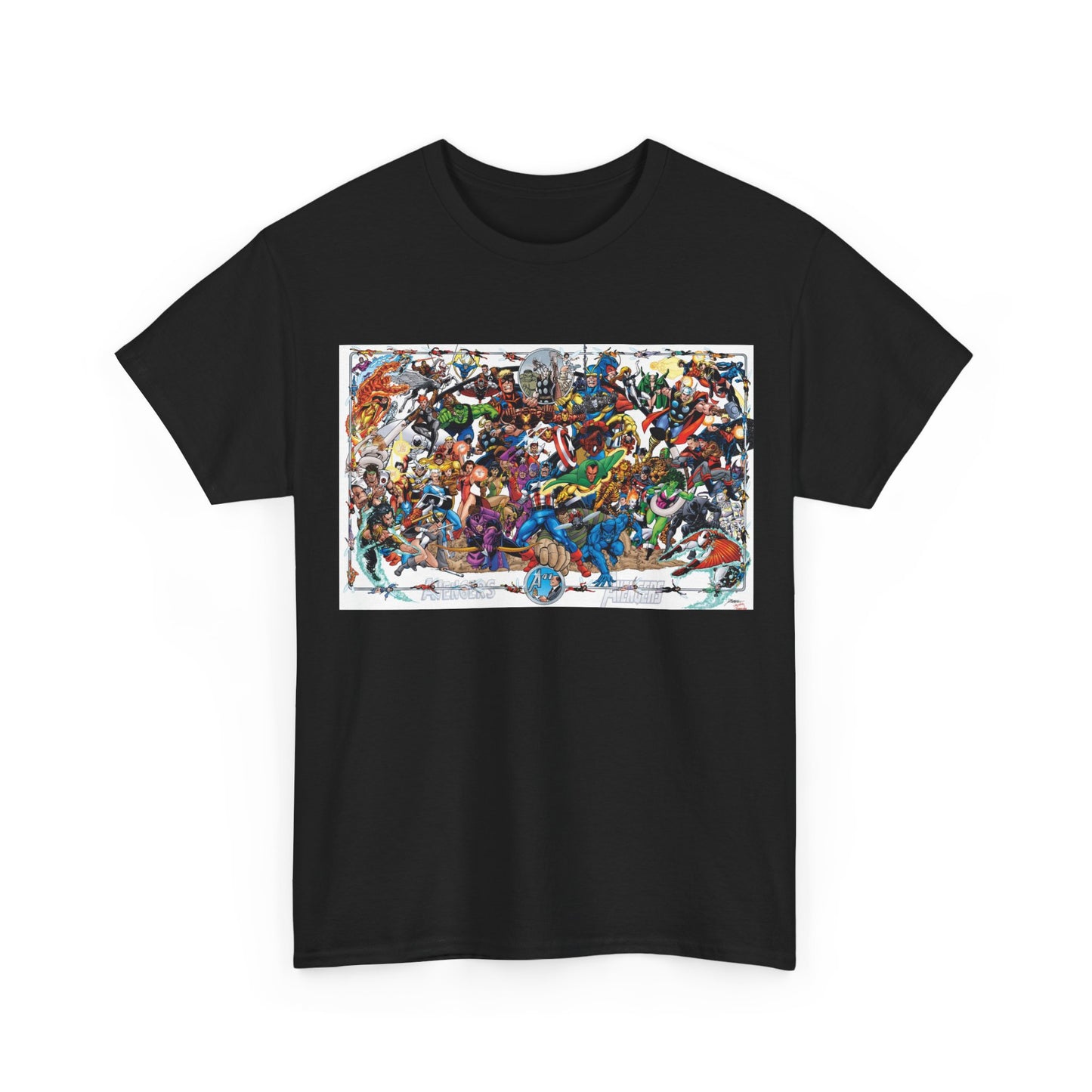 Avengers T-Shirt - George Perez Art - Poster Art of Basically Every Avenger - Marvel Comics