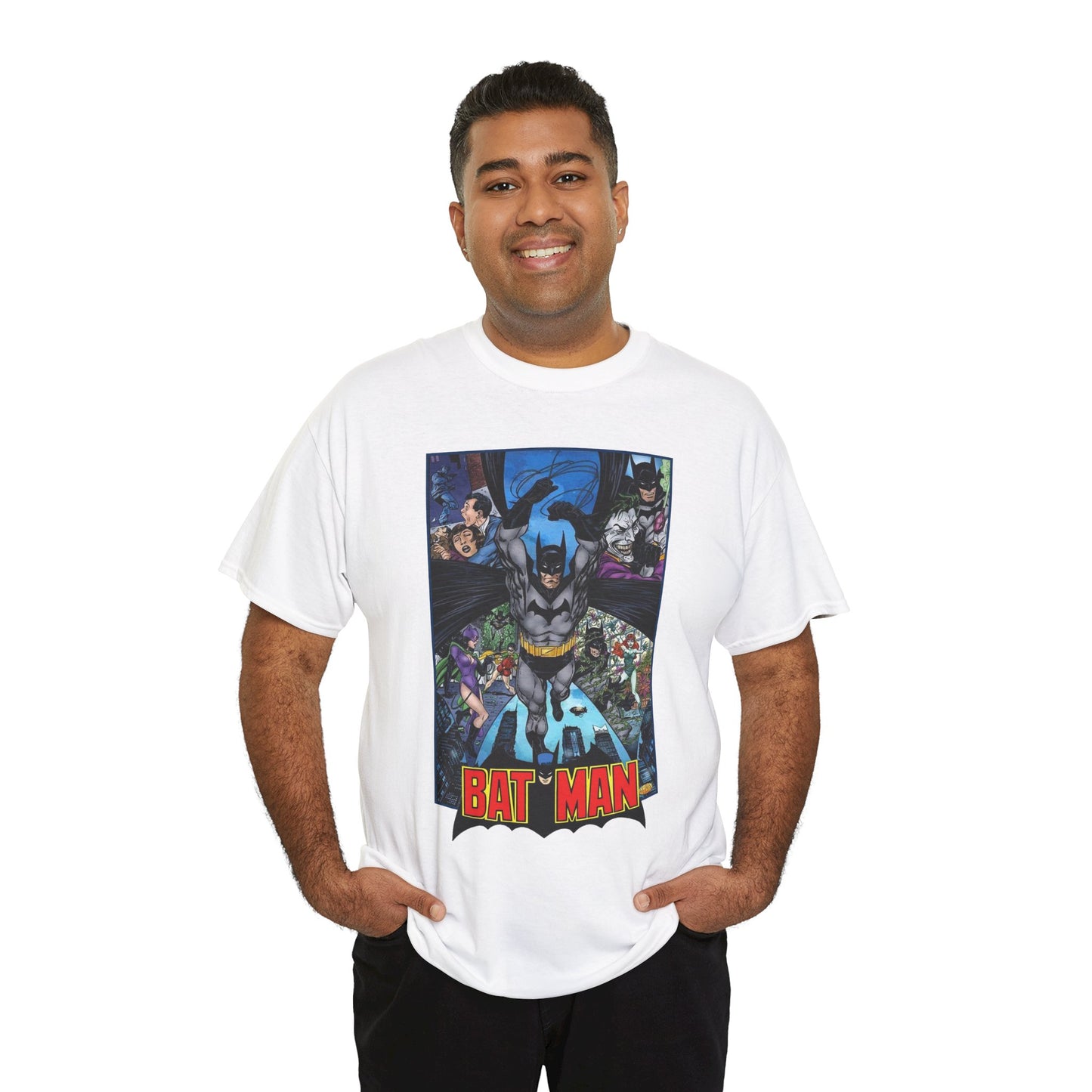 Batman T-Shirt - John Byrne Art - Joker, Catwoman, Poison Ivy - Caped Crusader - DC Comics