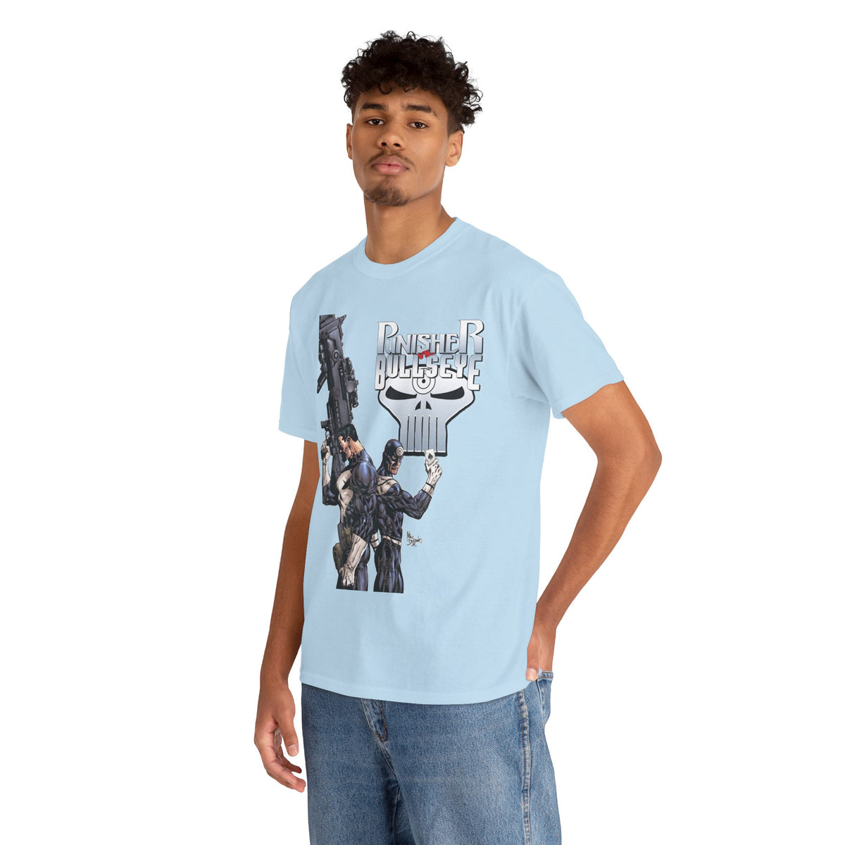 Punisher Vs Bullseye T-Shirt -Mike Deodato Jr Art - Marvel Comics