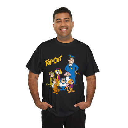 Top Cat & His Gang T-Shirt - Popular Hanna-Barbera 1960s TV Cartoon - Brain, Spook, Benny the Ball