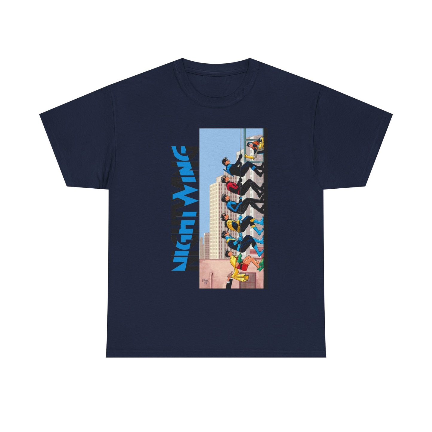 Nightwing T-Shirt - Bruno Redondo Art - DC Comics - Dick Grayson in Bludhaven - Teen Titans Leader