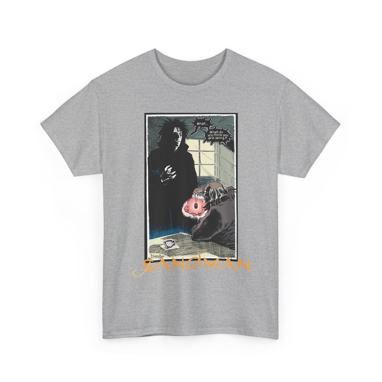 Sandman T-Shirt - Mike Dringenberg & Malcolm Jones III Art - What Do You Think You're Doing? - DC/Vertigo Comics
