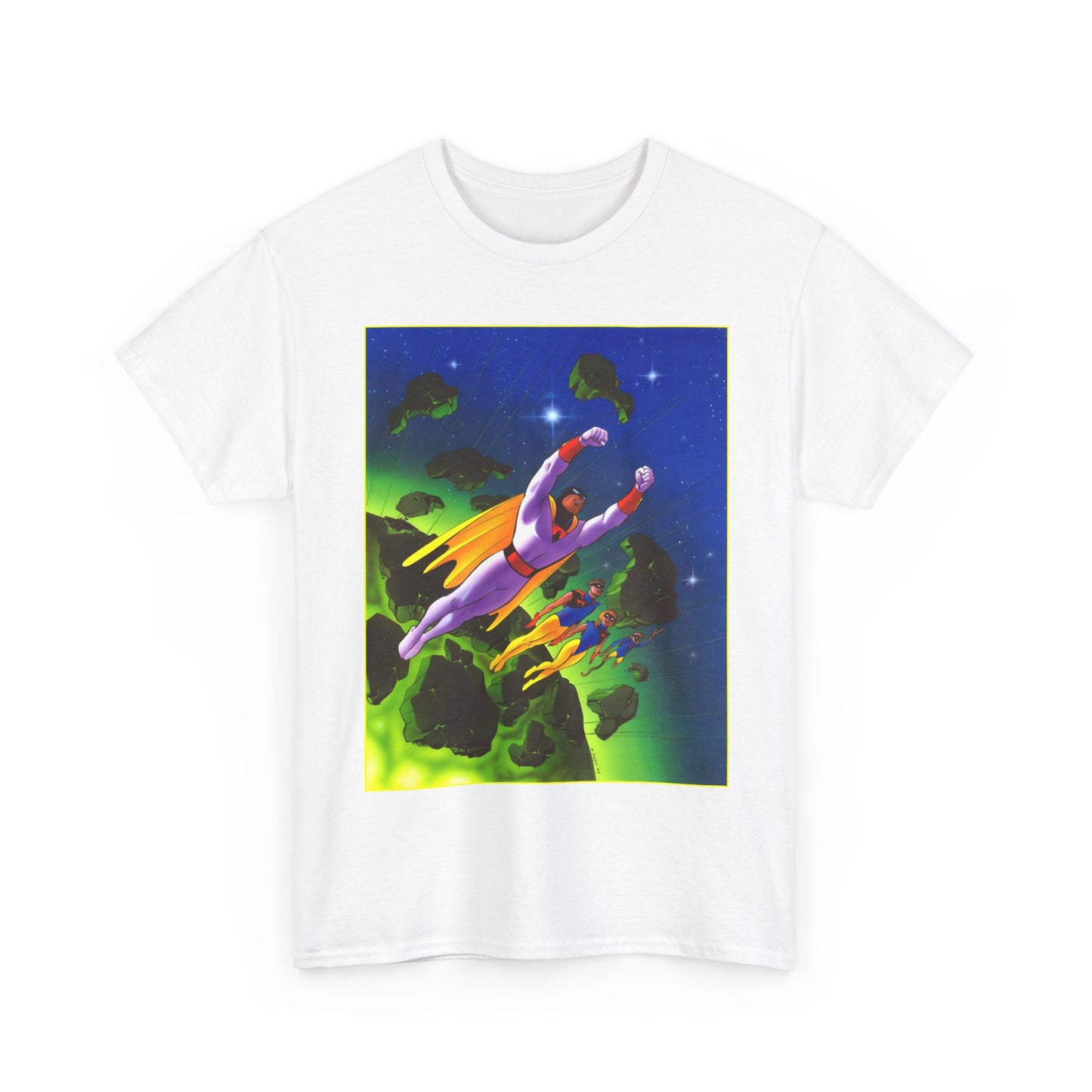 Space Ghost T-Shirt - Steve Rude Art - Jan, Jace, Blip - Gorgeous Art of 1960s Cartoon Icon