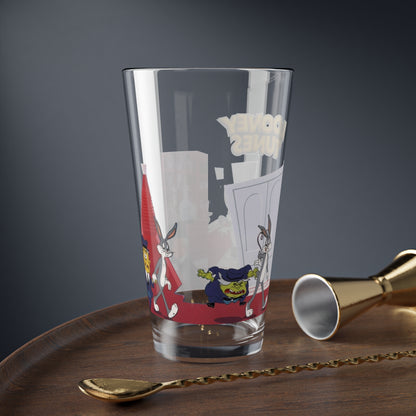 Bugs Bunny Jekyll Hyde Pint Glass 16oz Looney Tunes Dr Jekyll Mr. Hyde Transformation Cartoon Glassware Vintage Retro Nostalgia Fan Gift