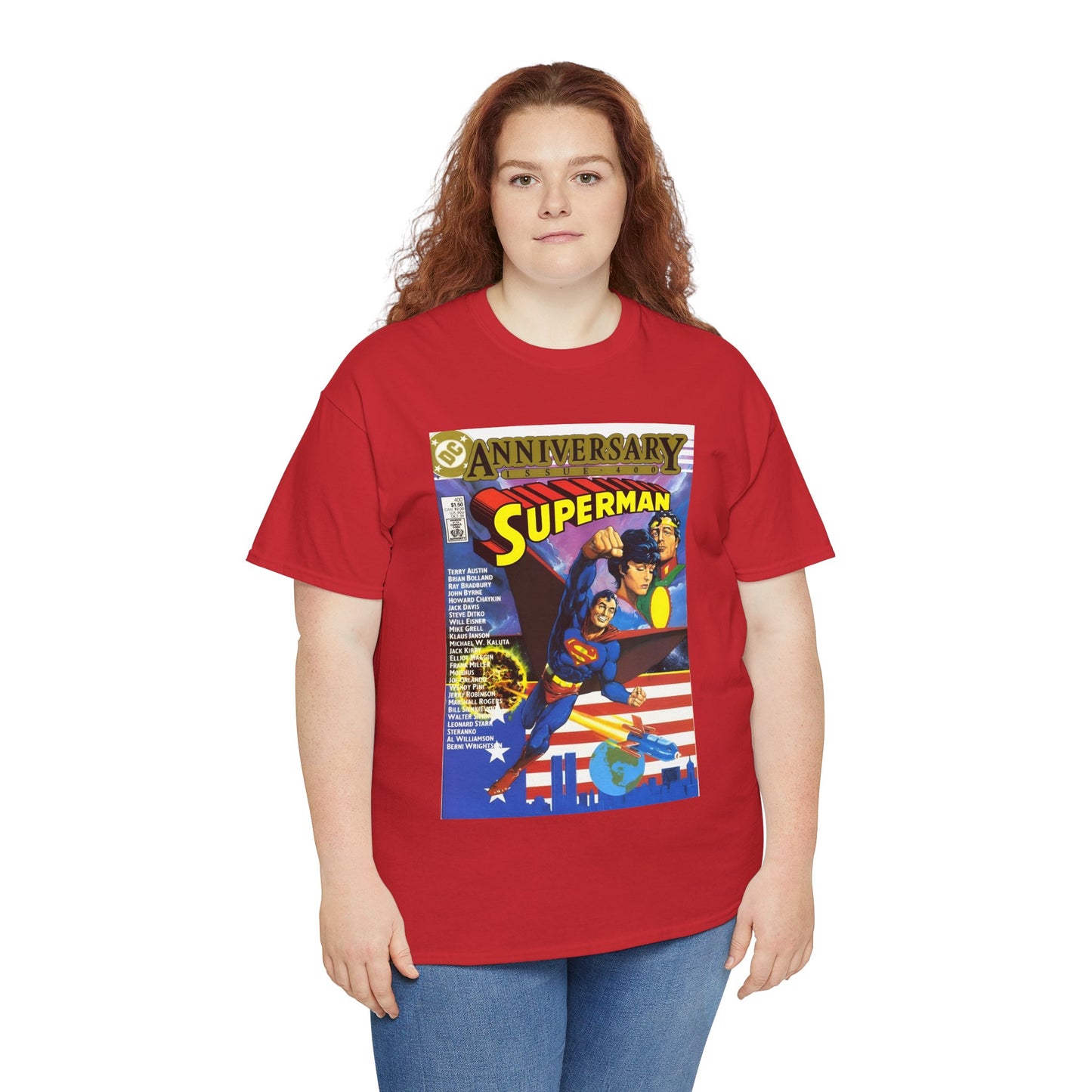 Superman #400 T-Shirt - Howard Chaykin & Frank Miller Art - Jor-El, Lara, Krypton - DC Comics